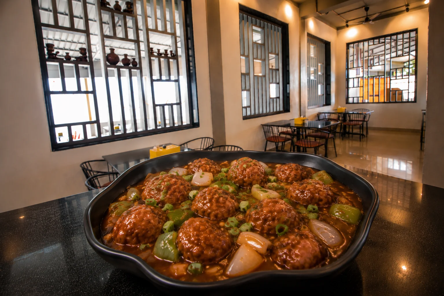 Chicken Manchurian Gravy - Non-Veg dish at The Farmer's Kitchen Shirwal